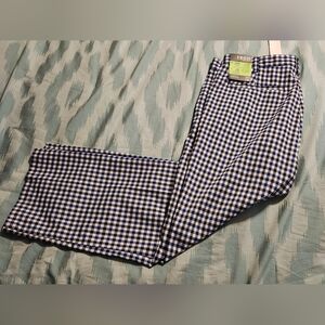 NWT Mens IZOD Blue/Black Golf Straight Fit Pants‎ Men's Size 34/29